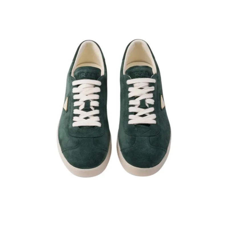 PRADA Lane Low Top Skateboard Shoes Men's Green-4