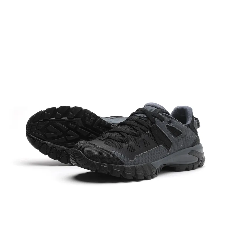 ELLE HOMME Hiking / Trekking Shoes Men Low Top Black Gray Color-2