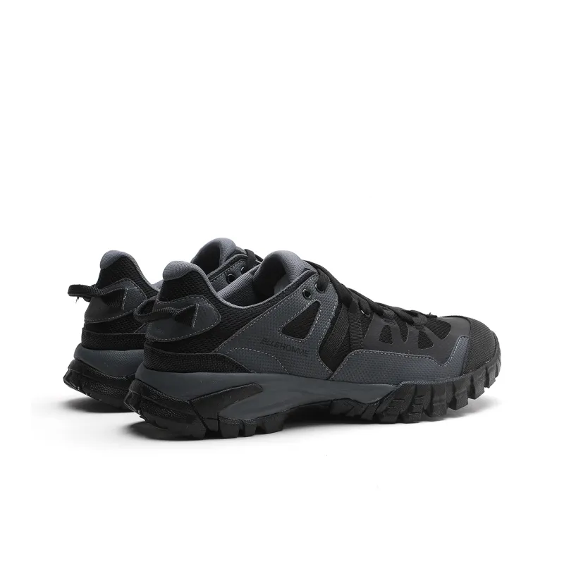 ELLE HOMME Hiking / Trekking Shoes Men Low Top Black Gray Color-3