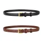 (2 Pack) Square Buckle, Black+Brown