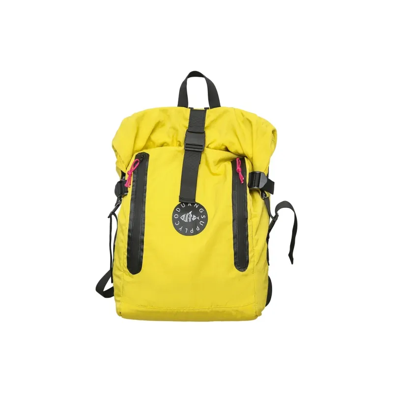 Deli Bear Nylon Fabric Backpack Unisex Black/Watermelon Red/Yellow/Light Gray-5