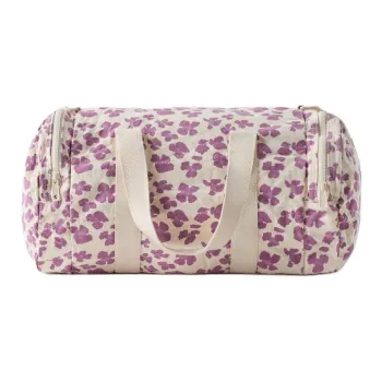 ZARA Cotton Bowling Bag Handbag Regular Women's Purple