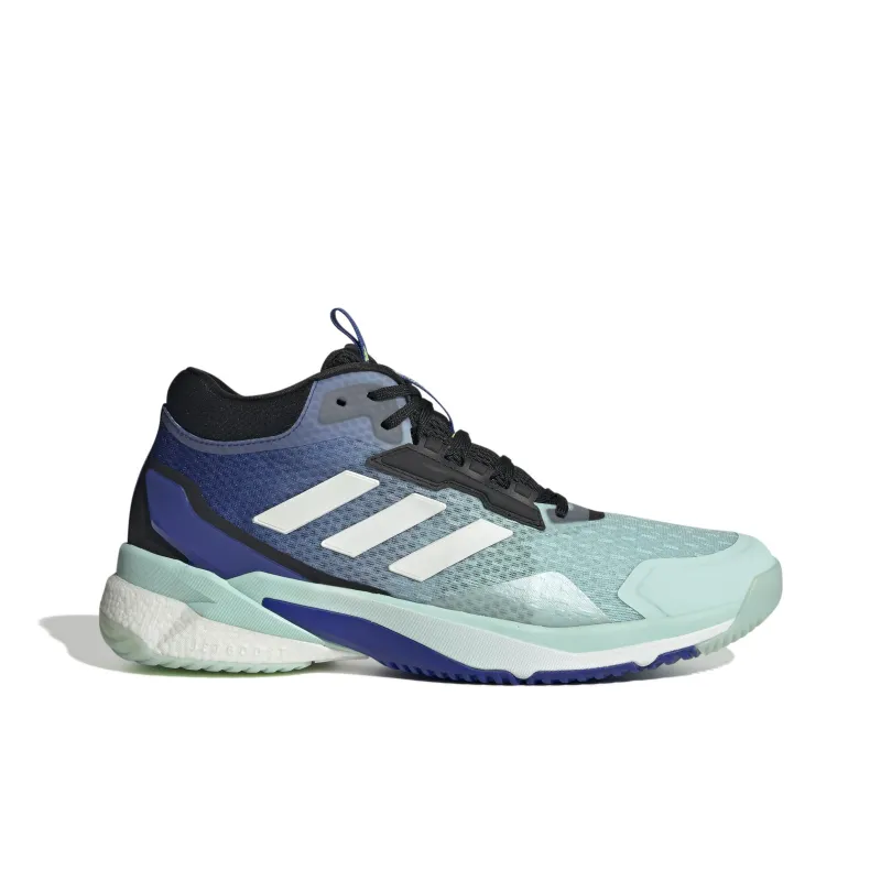 Adidas Crazyflight 5 Cushioned Slip-Resistant Low-Top Training Shoes Unisex Turquoise-1
