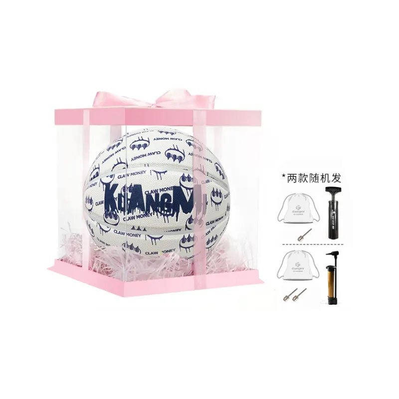 Kuangmi x Claw Money PU Basketball Blue White Size 7 Training Unisex-6