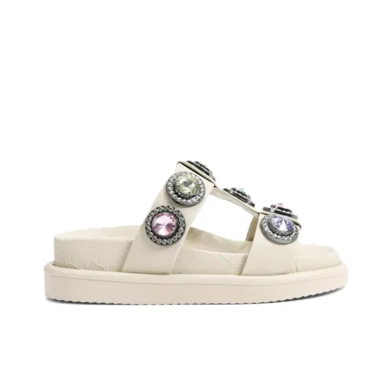 Kurt Geiger London Orson Crystal-embellished Slides-1