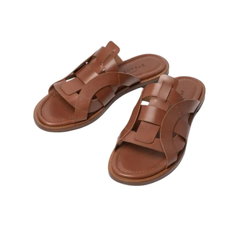SARTORE Slide Slippers Women's Brown-2