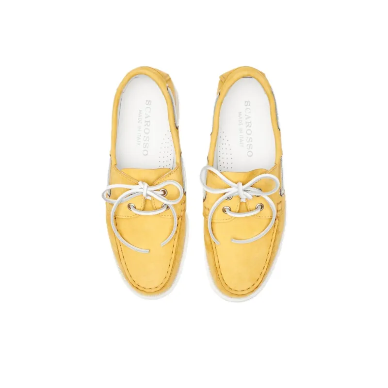 SCAROSSO Oprah Leather Boat Shoes Women's-3