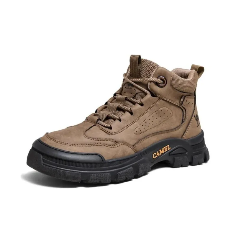 CAMEL Anti-Slip Wear-Resistant Mid-Top Trekking Shoes Men's-1