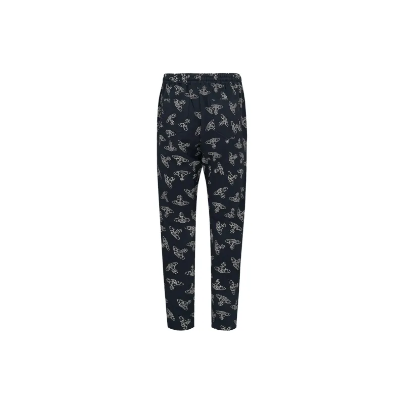 Vivienne Westwood SS24 Casual Pants Unisex Black Blue-1
