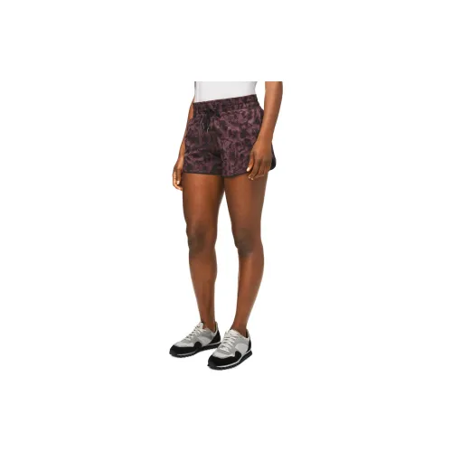 Lululemon Sports Shorts Women's Faux Antique Tree Bark Black