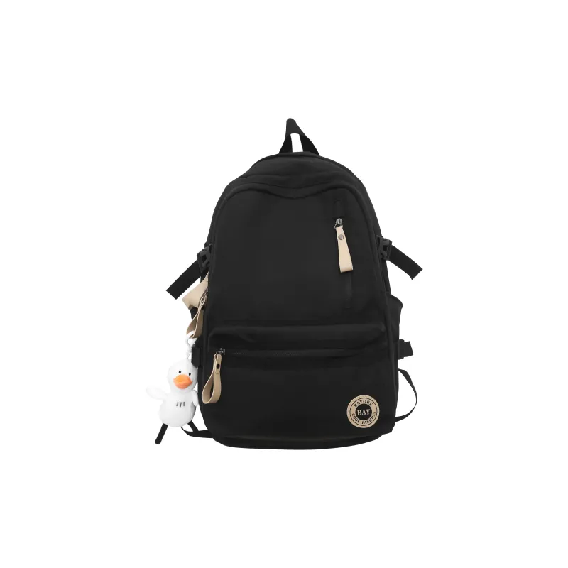 BAODIDAISHU Nylon Backpack Regular Unisex White/Black/Red/Blue-2