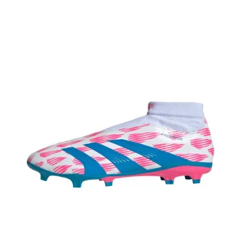 Adidas PREDATOR LEAGUE Anti Slip Wear Resistant Soccer Shoes Men's White Blue Pink