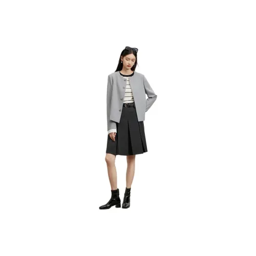 TKY SHOP Business Suits Women's Gray Blue