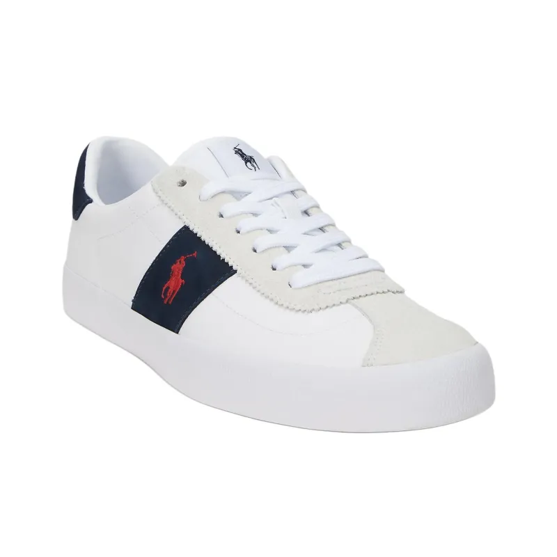 Polo Ralph Lauren Court Vulc Low Top Skateboard Shoes Men's White-2