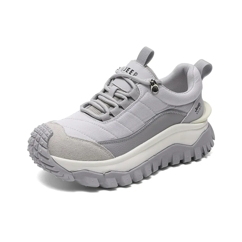 JEEP SPIRIT Slip-Resistant Low-Top Support Height Enhancement Women's Beige Casual Shoes-24