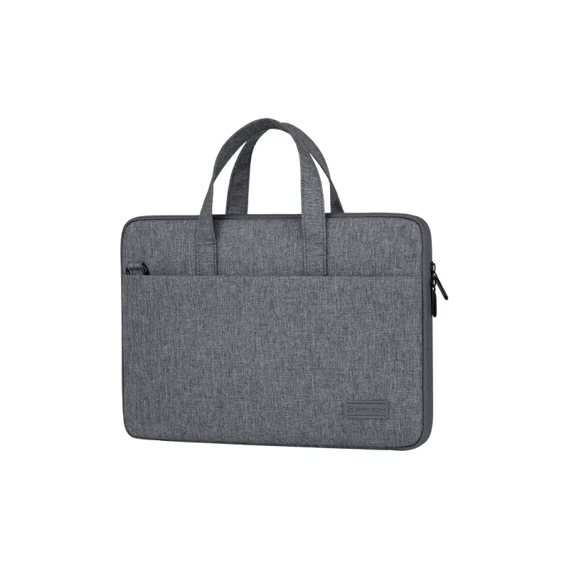 BRINCH Oxford Laptop Bag Regular Men's Black/Dark Gray/Light Gray-7