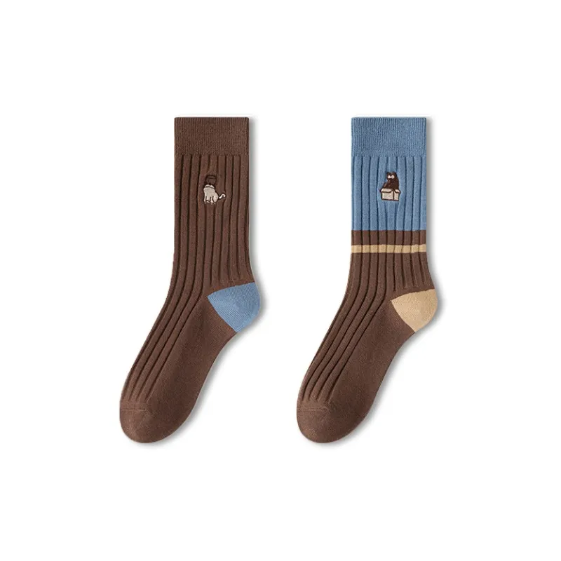 JIAZINI Mid Calf Socks Women's Combo Set-6