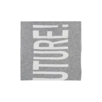 MOSCHINO Logo Intarsia Knitted Scarf