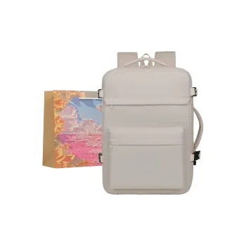 BRINCH Oxford Backpack Unisex Beige/Gray/Black/Pink