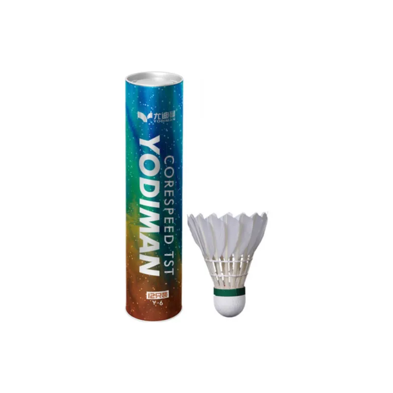 YODIMAN Selected Collections Duck Feather Shuttlecock Water Duck Shuttlecocks 12 Pack Canister-1