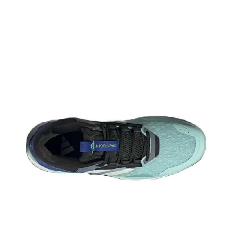 Adidas Crazyflight 5 Cushioned Slip-Resistant Low-Top Training Shoes Unisex Turquoise-2