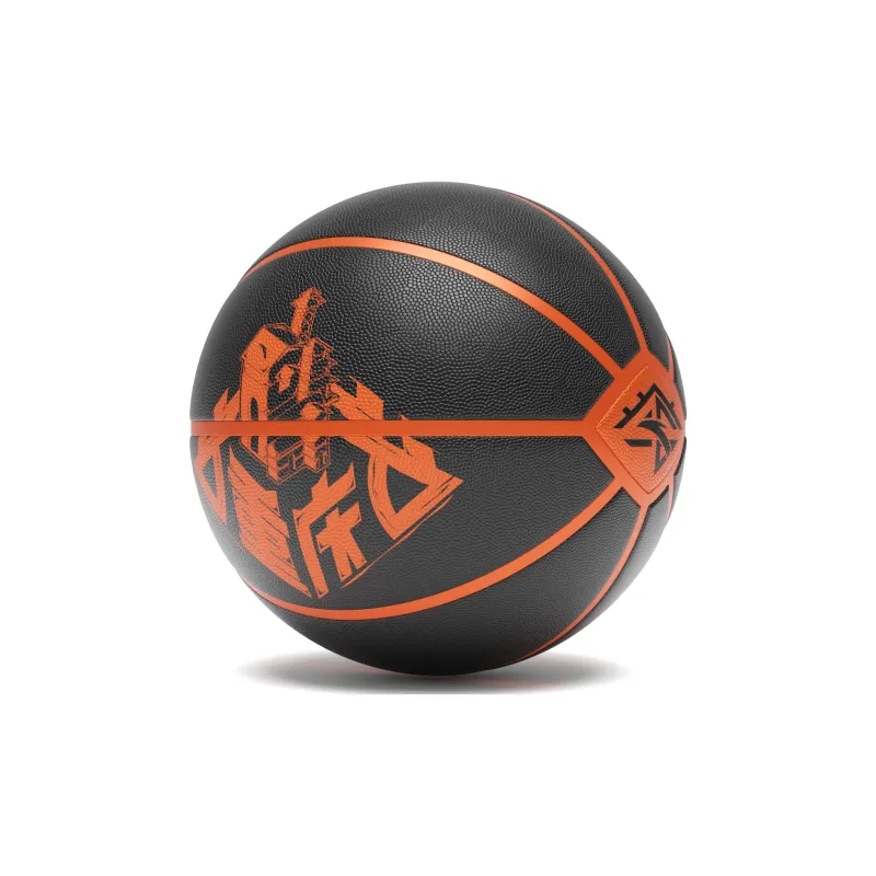 Anta Palm Madness PU Basketball Black Orange Size 7 Training Match-3