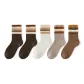 2 Dark Coffee-1 White-1 Light Coffee-1 Brown[5 Pack]