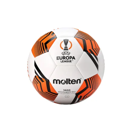Molten Size 5 Soccer PU Seamless Thermal bonding Unisex White Orange Black