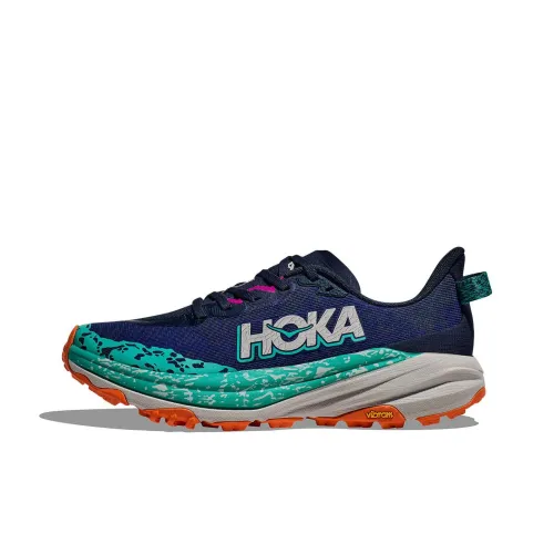 HOKA ONE ONE SPEEDGOAT 6 Running Shoes Women's Low-Top Collegiate Blue/Meteor Green