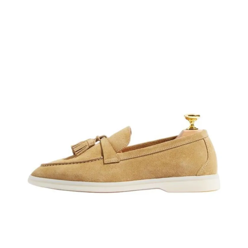 SCAROSSO Leandro Tassel detail Suede Loafers Women's-0
