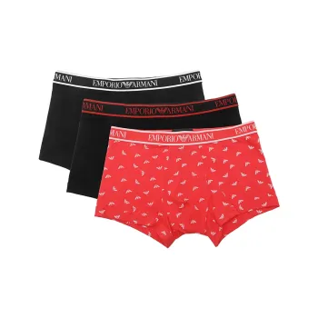 EMPORIO ARMANI Three pack Of Boxer Briefs With Core Logo Waistband