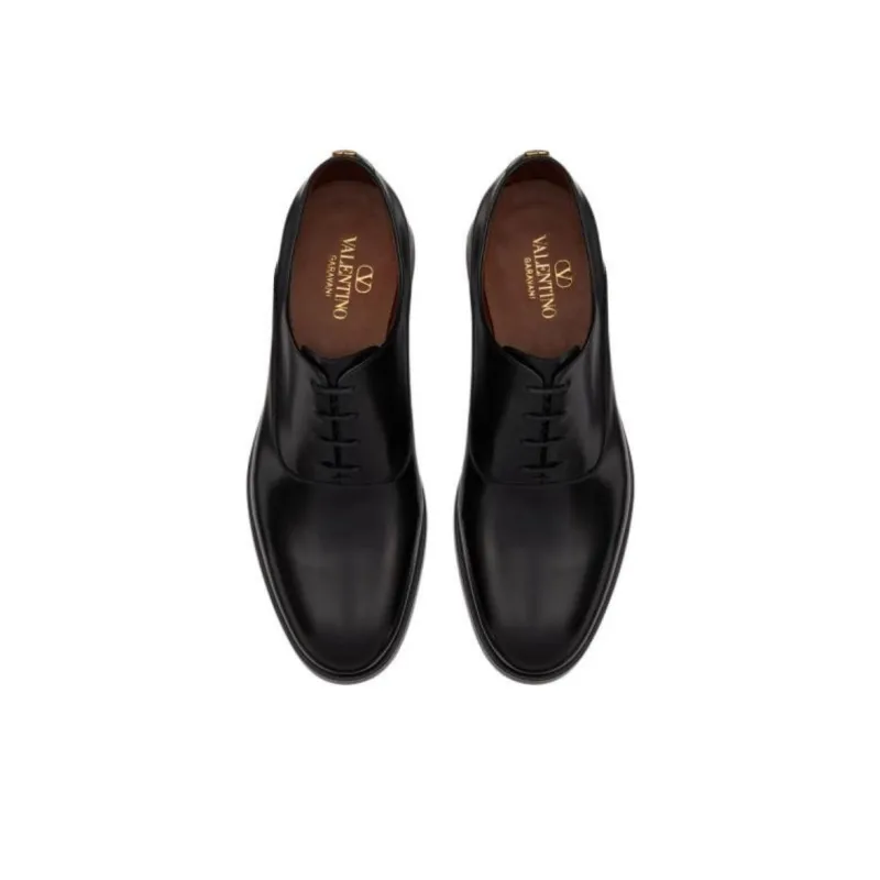 Valentino VLogo Signature GARAVANI Dress Shoes Men's Black-4