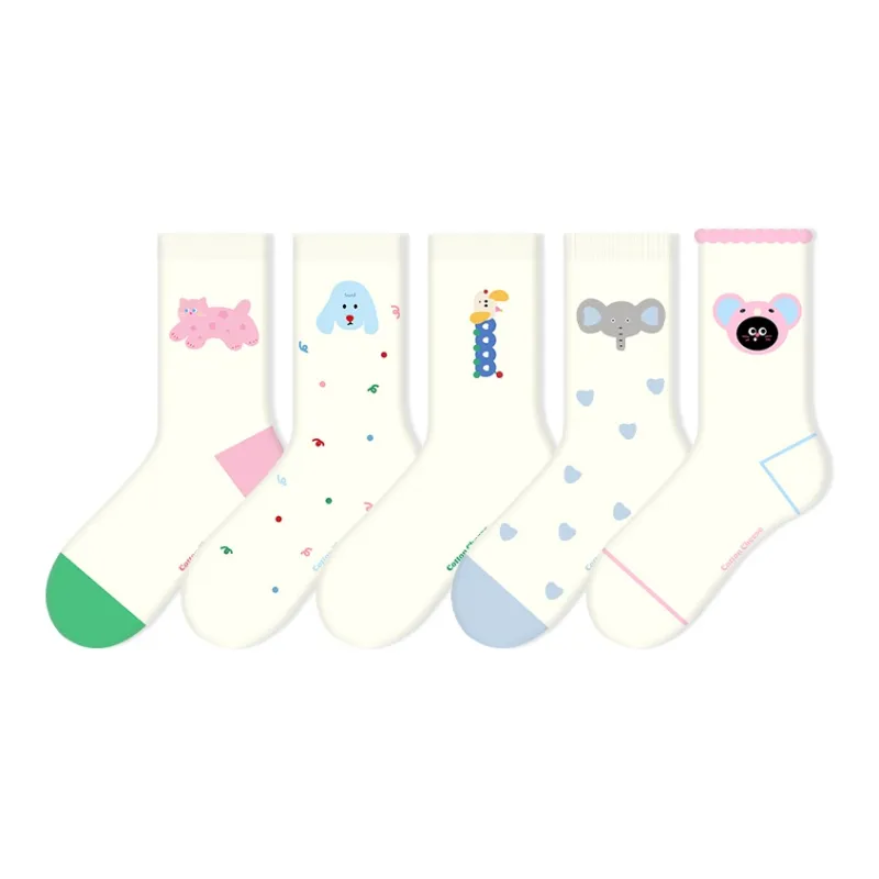 COTTON CHEESE Mid Calf Socks Women's-6