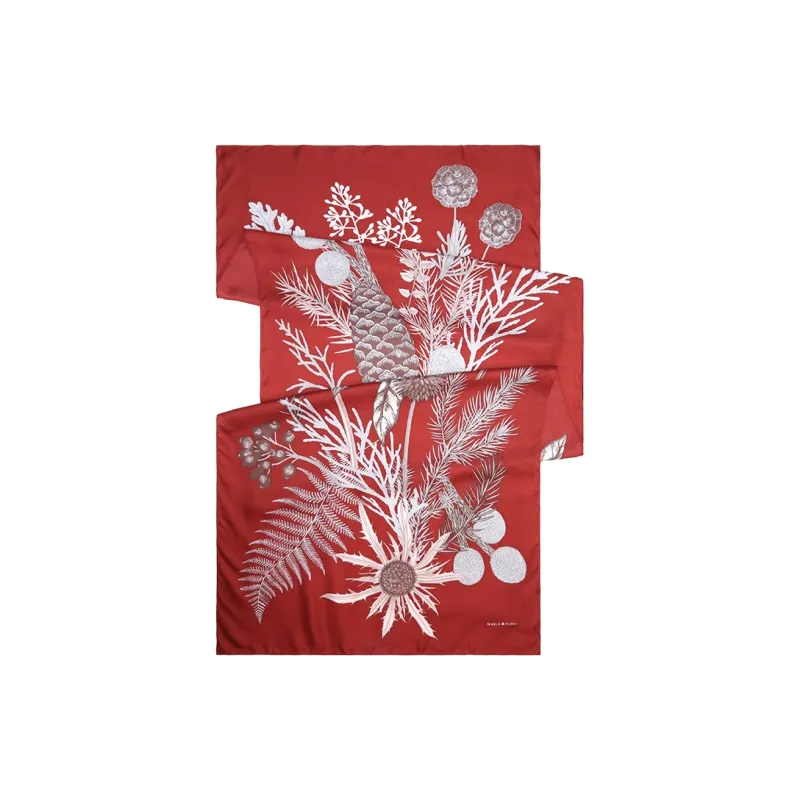 MARJAKURKI Silk Scarves Women's-3