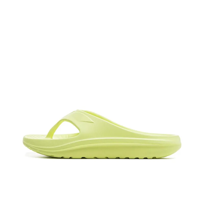 LiNing Slip Resistant Abrasion Resistant Flip Flops Unisex Yellow-0