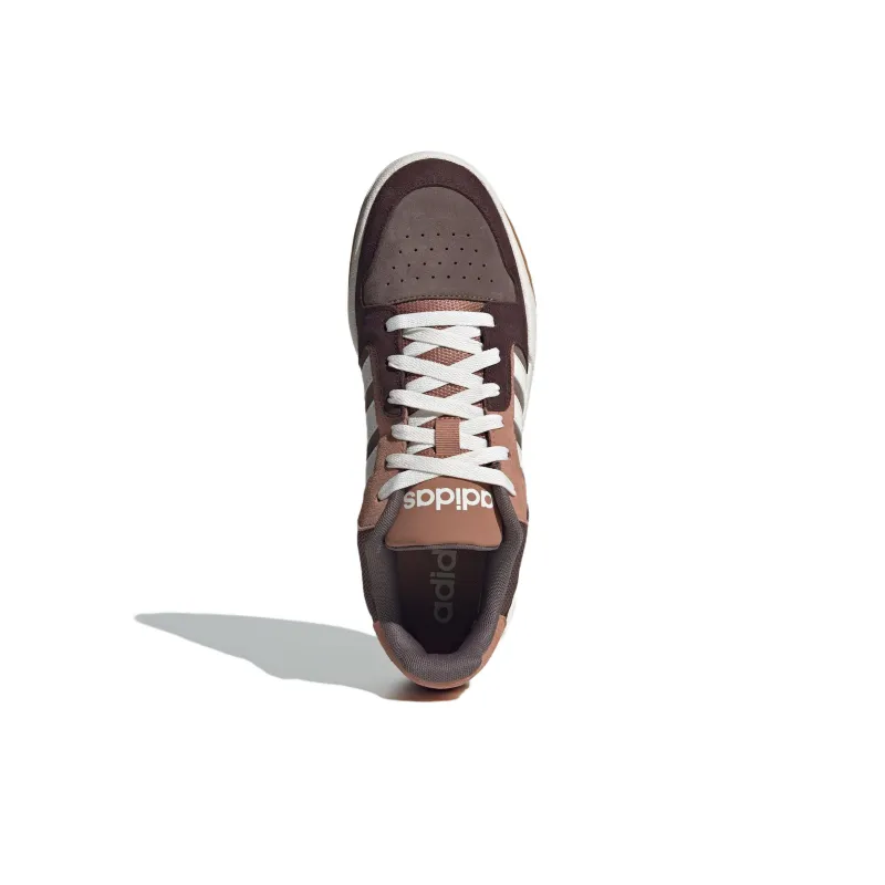 Adidas ENTRAP Anti Slip Wear Resistant Low Top Skateboard Shoes Unisex Brown White-4