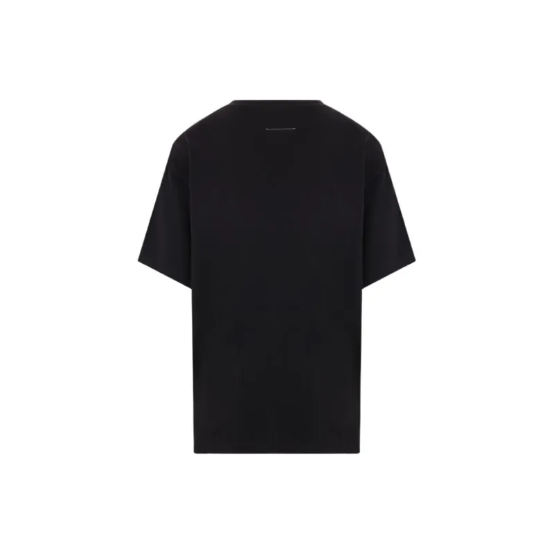 MM6 Maison Margiela Numbers Motif Patch Crewneck T Shirt-1