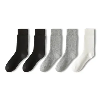 JIAZINI Mid Calf Socks Men's 5 Pack