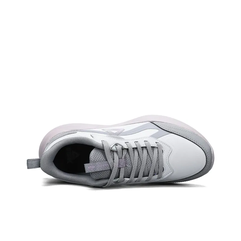 PEAK Cushioned Wear Resistant Slip Resistant Running Shoes Women's Smoke Gray-2