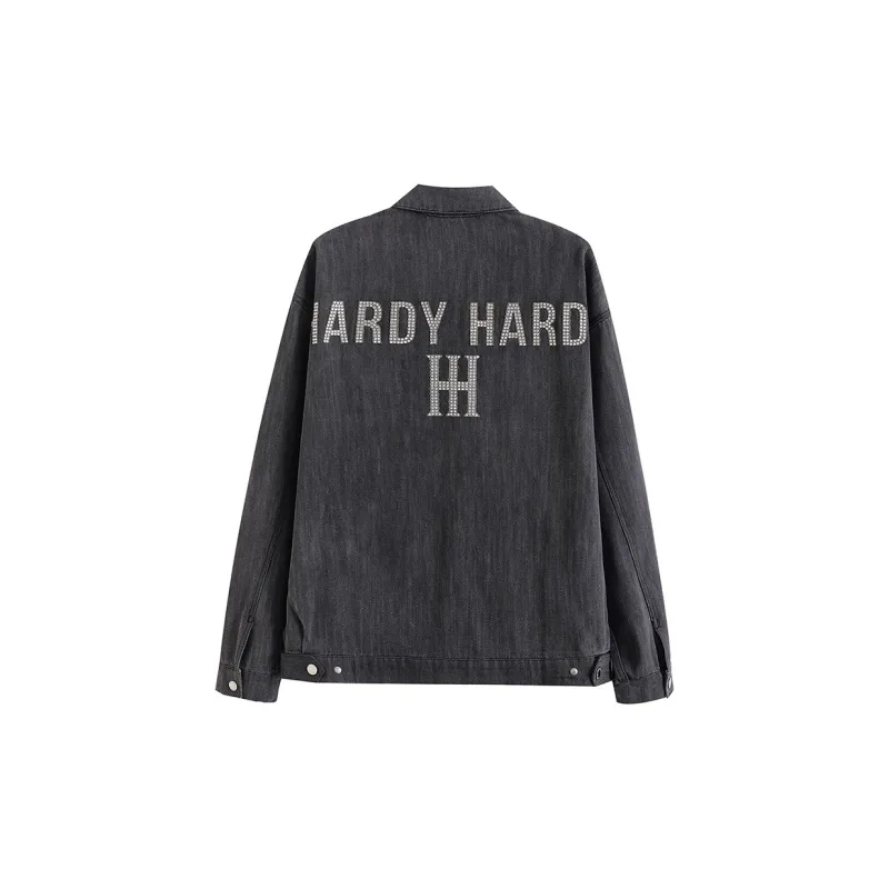 HARDY HARDY Denim Jacket Unisex Black-1