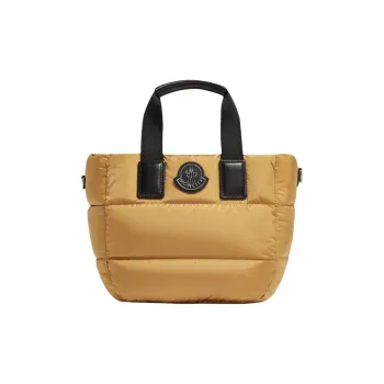 Moncler Recycled Nylon Tote Bag, Shopping Bag, Shoulder Bag, Crossbody Bag, Handbag Mini Women's Camel Beige