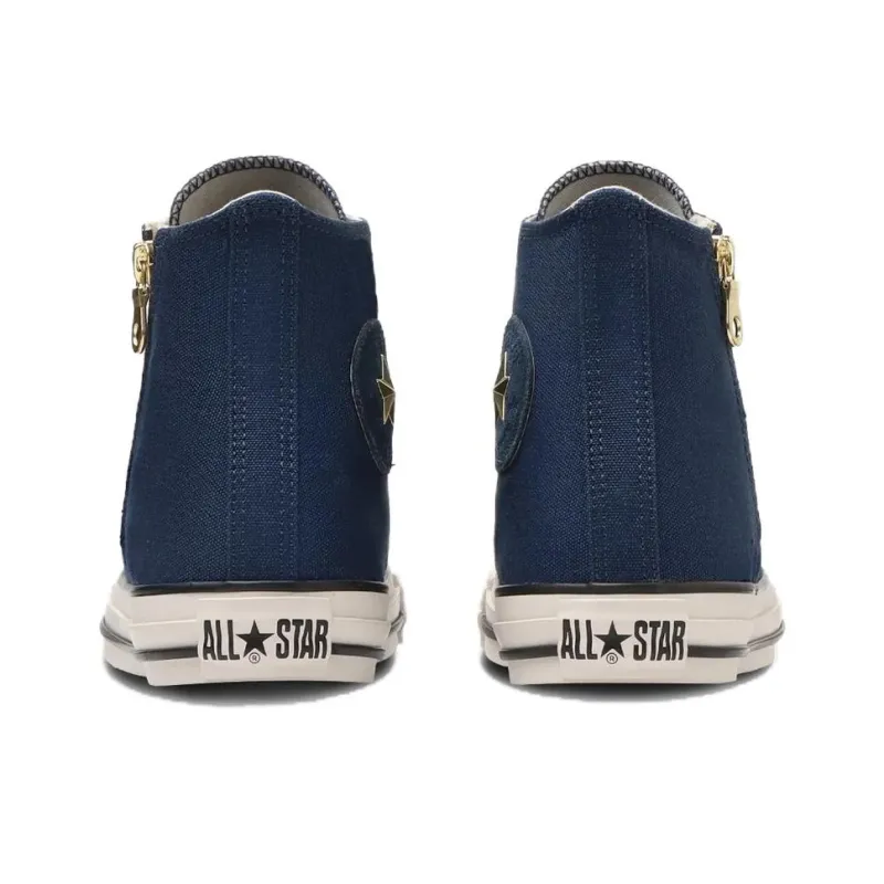 Converse All Star Anti Slip Wear Resistant High Top Canvas Shoes Unisex Dark Marine Blue-5