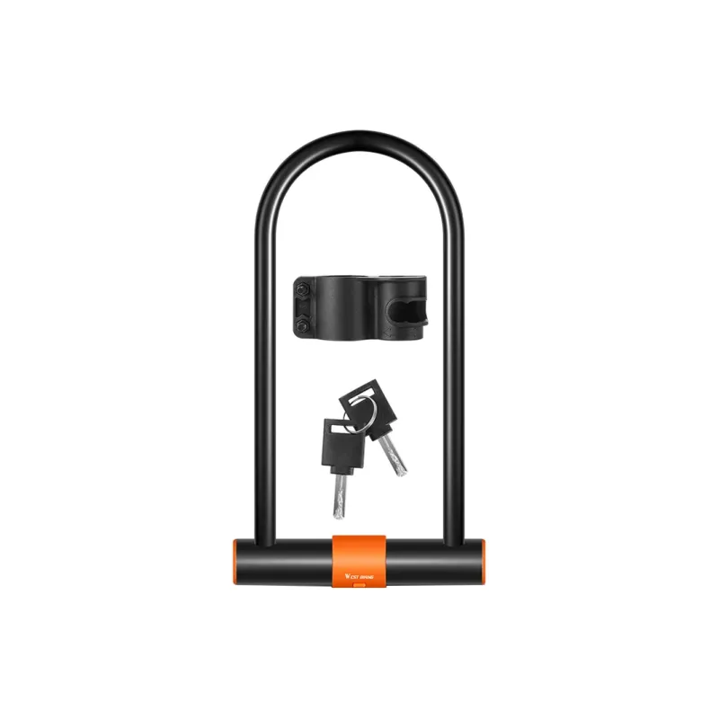 WEST BIKING Bicycle Locks Anti Pick, Waterproof, Rust Proof Protective U Lock-0