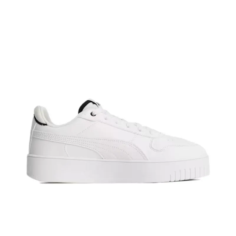 PUMA Carina Street Anti-Slip Wear-Resistant Low-Top Skateboard Shoes Women's White Black-1