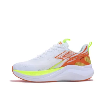 KVIV Anti-Slip And Wear-Resistant Lightweight Low-Top Casual Running Shoes Unisex Orange Yellow