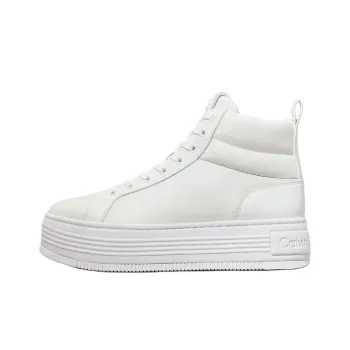 CKJ CALVIN KLEIN JEANS Low-Top Skateboard Shoes Women's White