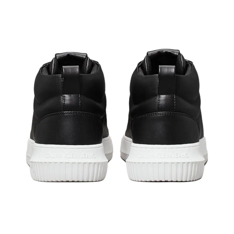 CKJ CALVIN KLEIN JEANS High-Top Skateboard Shoes Men's Black-4