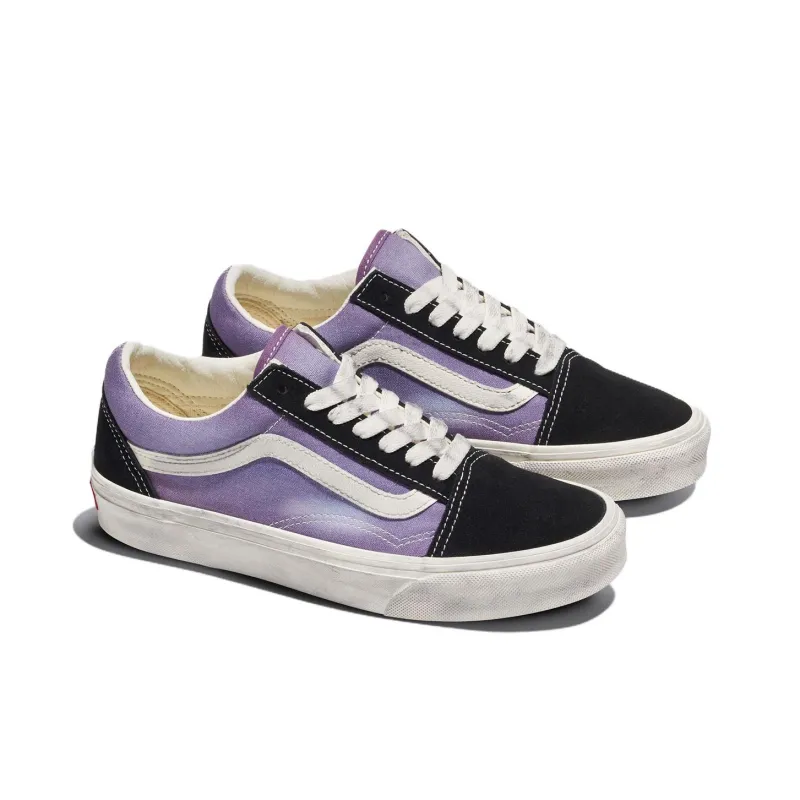 Vans Old Skool Anti-Slip Wear-Resistant Low-Top Skateboard Shoes Unisex Purple-2
