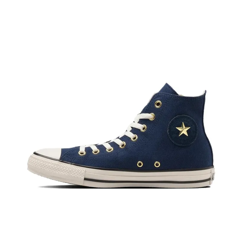 Converse All Star Anti Slip Wear Resistant High Top Canvas Shoes Unisex Dark Marine Blue-1