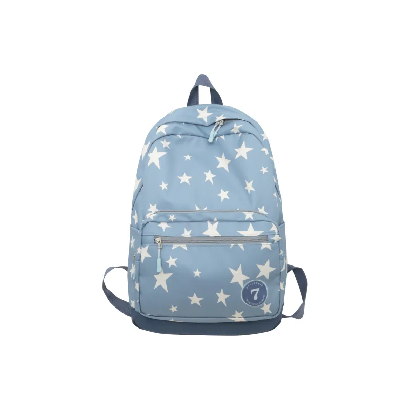 BAODIDAISHU Nylon Backpack Regular Women's Beige/Black/Blue/Pink-7